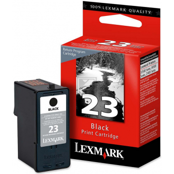 Lexmark Tintenpatrone Prebate schwarz (18C1523, 23)