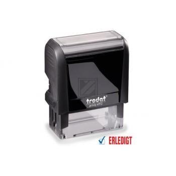 TRODAT Stempel Erledigt 4912OFFIC blau/rot 47x18mm