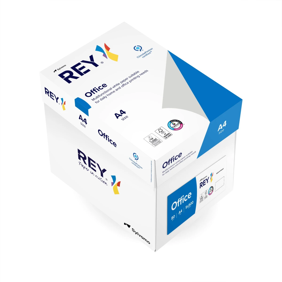 REY Kopierpapier Office A4, 80 g/m², 2'500 Blatt (Clever Box)