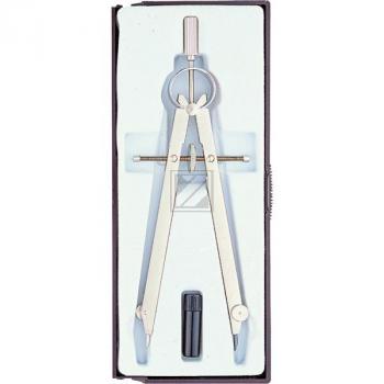 Ecobra Geometriezirkel matt vernickelt