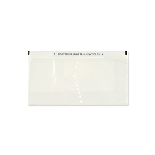 Dokumententaschen C5/6 235 x 120 mm transparent, Pack à 250 Stück