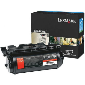 Lexmark Toner-Kartusche schwarz HC plus (X644X31E)