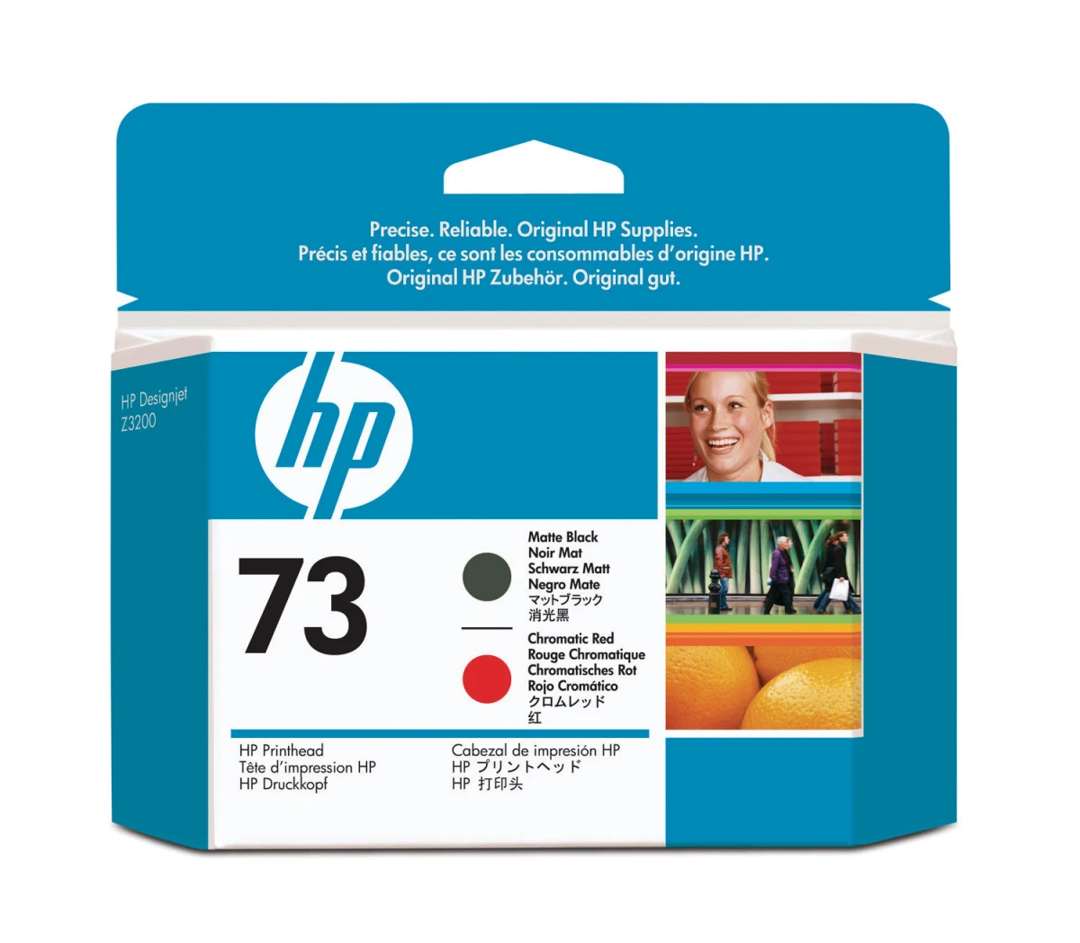 HP Druckkopf 73 matte black/red