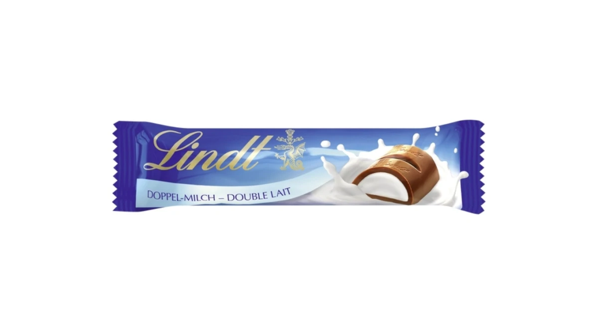 LINDT Schokoladenriegel Double Lait 18 x 38g