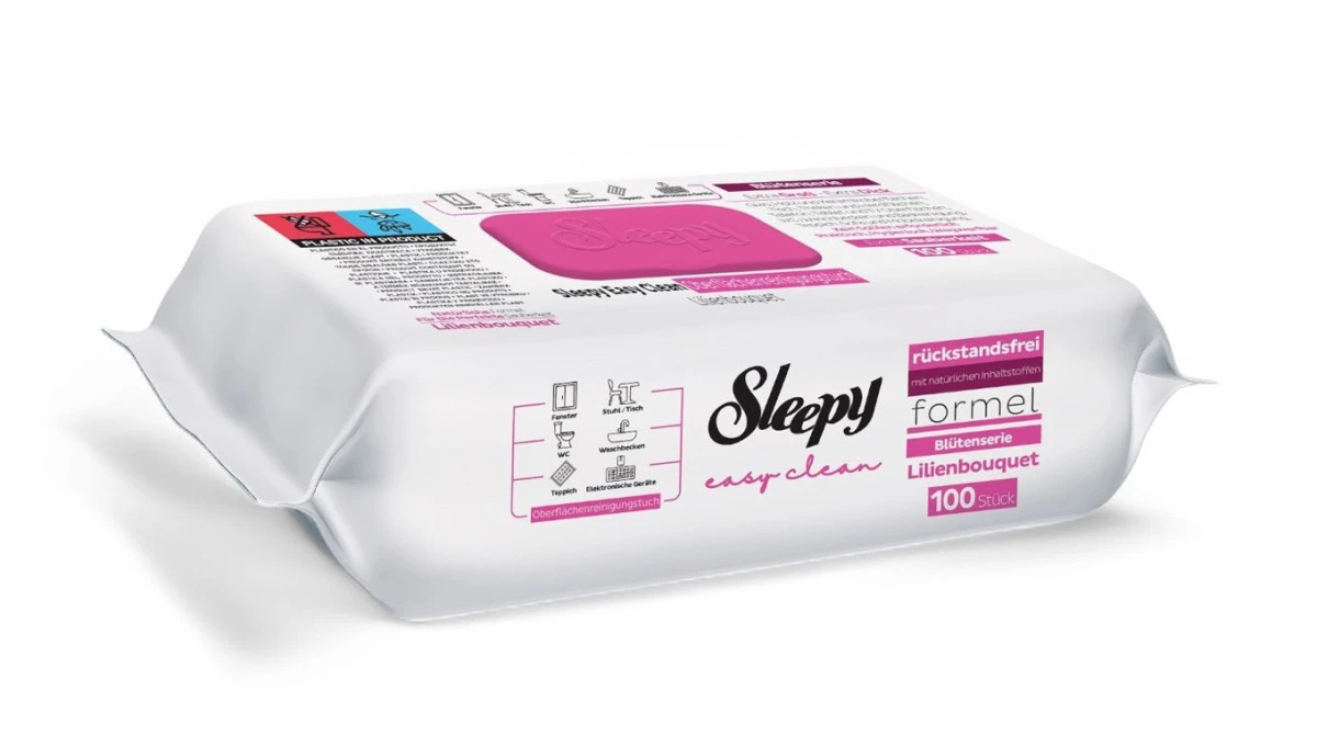 SLEEPY Oberflächenreinigstücher Easy Clean 100 Tücher