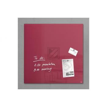 SIGEL Glas-Magnetboard GL272 rot 480x480x15mm