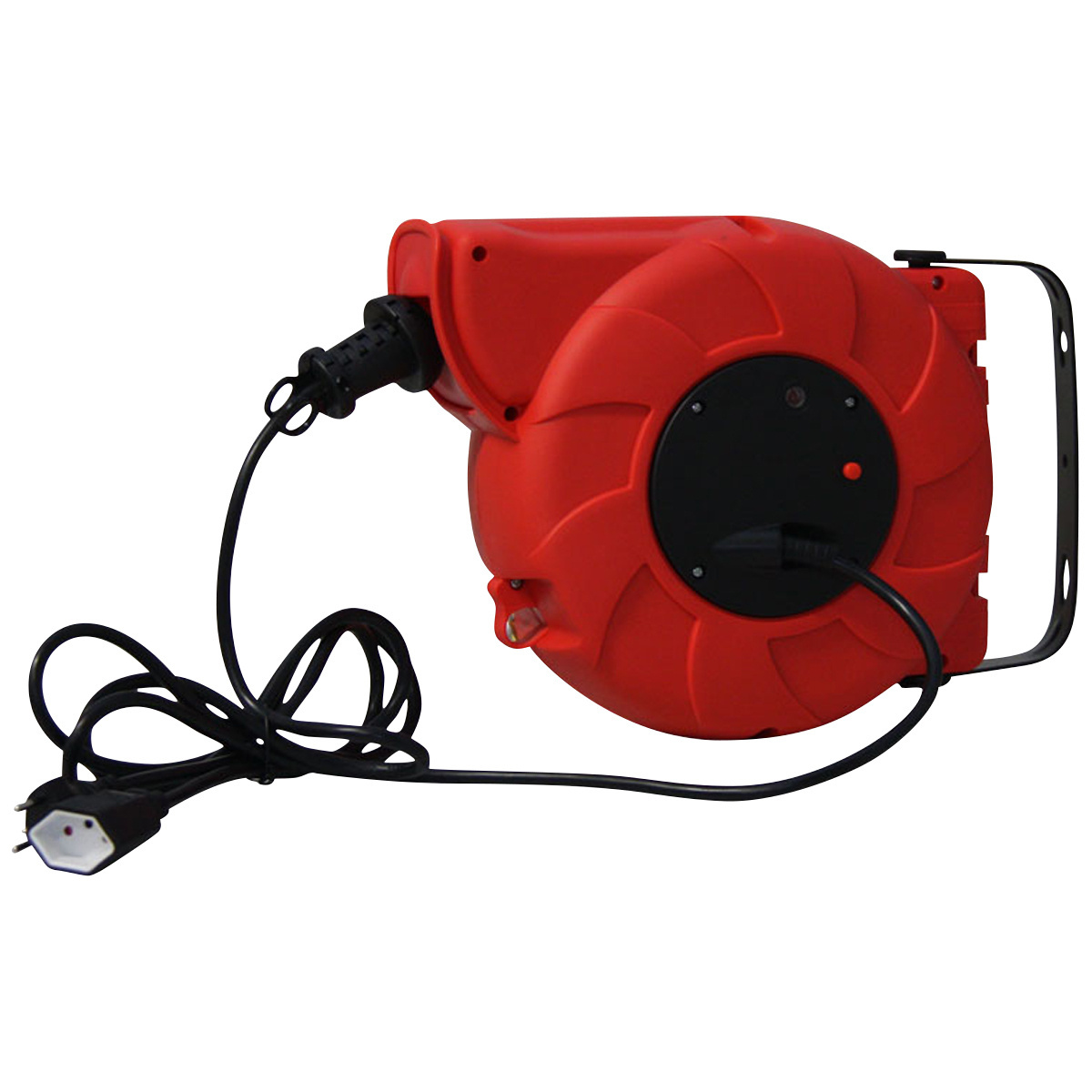 Kabeltrommel aus PVC 15, rot/schwarz