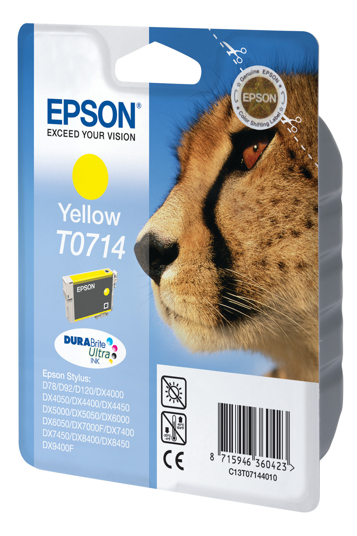 Epson Tintenpatrone gelb High-Capacity (C13T07144010, T0714)