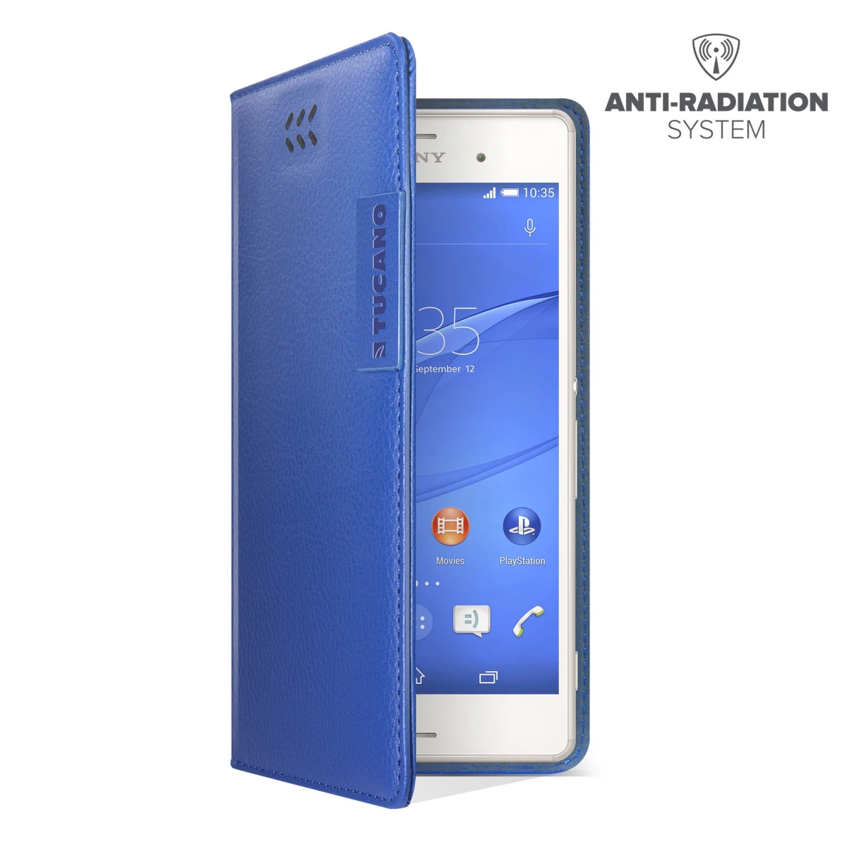 TUCANO Tape Booklet-Hülle Smartphones 4.5" bis 5"