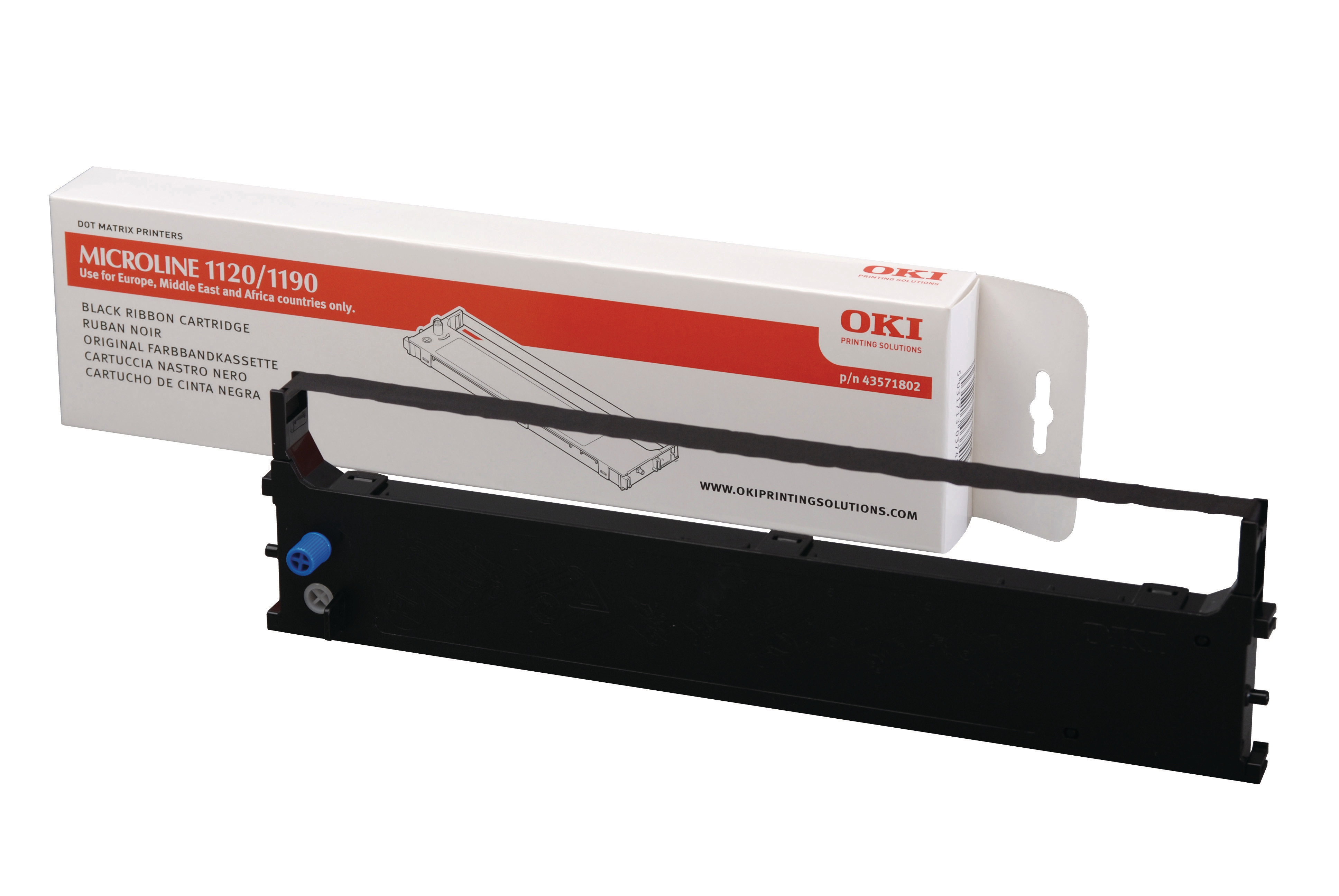 OKI Farbband Nylon schwarz (43571802)