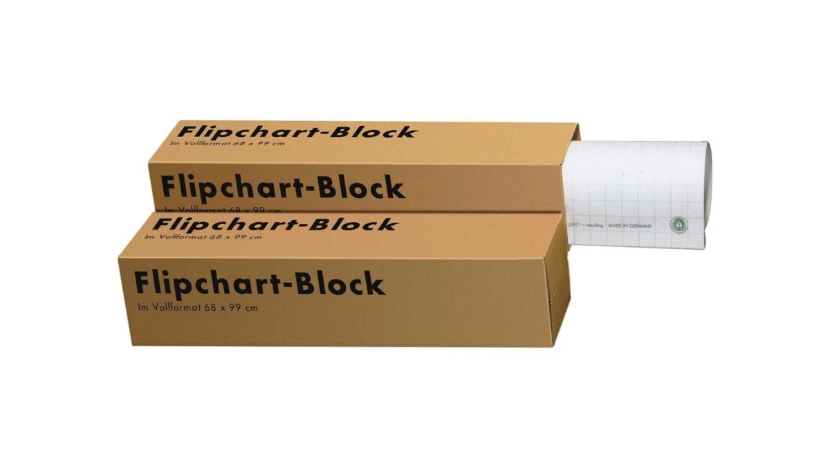 LANDRÉ Flip-Chart-Block 65 x 98cm, kariert 25mm