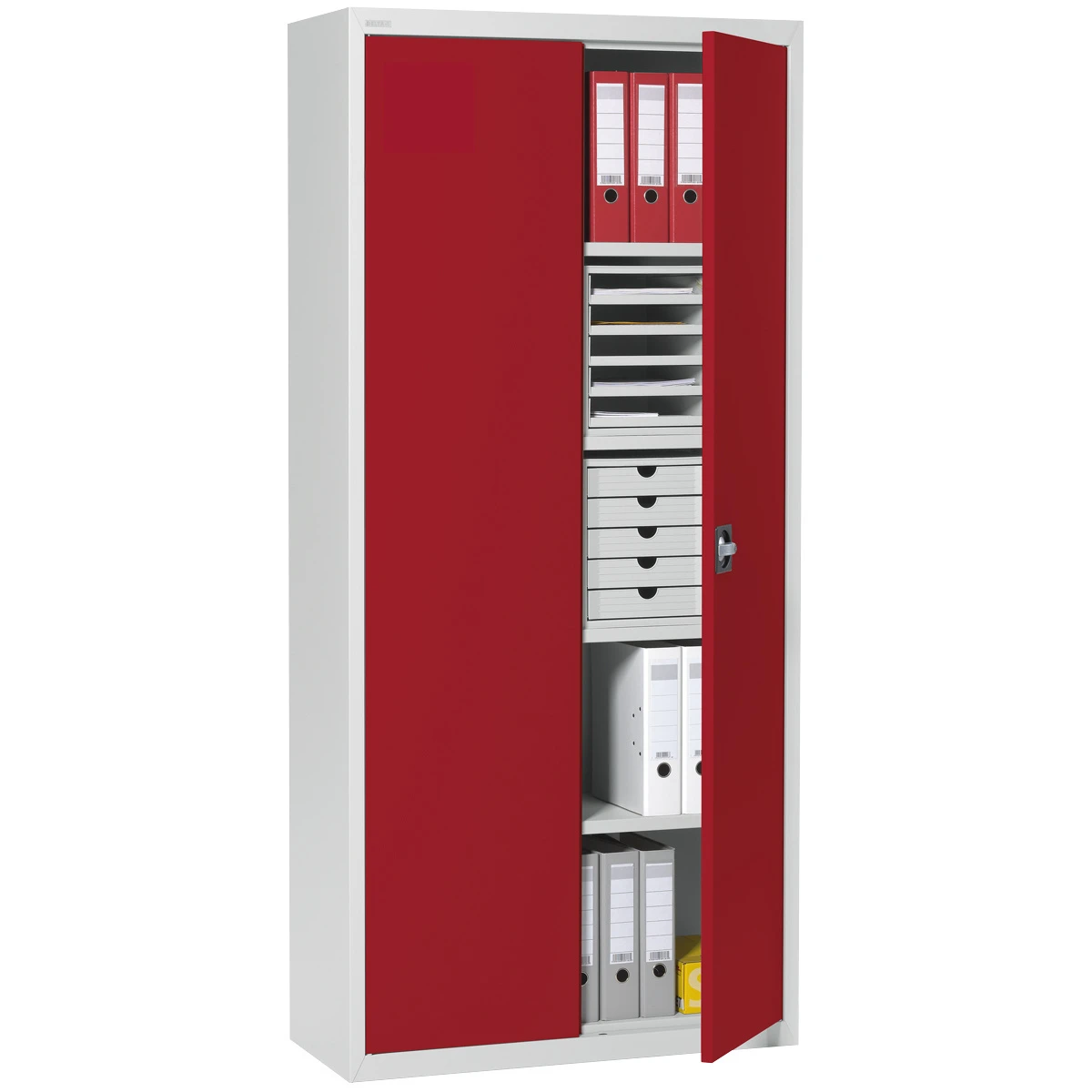 Büro-Stahlschrank 195 x 92 x 42 cm - RAL 3003