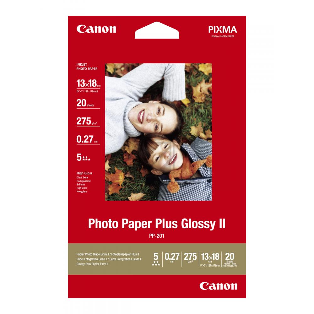Canon Fotopapier glänzend weiß 20 Blatt 13 x 18 cm 260 g/m² (2311B018)