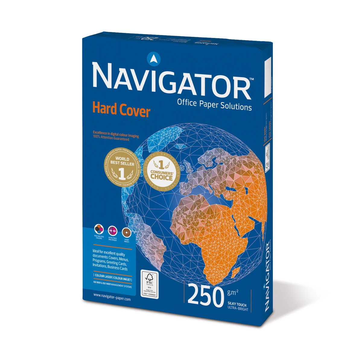 NAVIGATOR Kopierpapier Hard Cover A4, 250 g/m², 125 Blatt