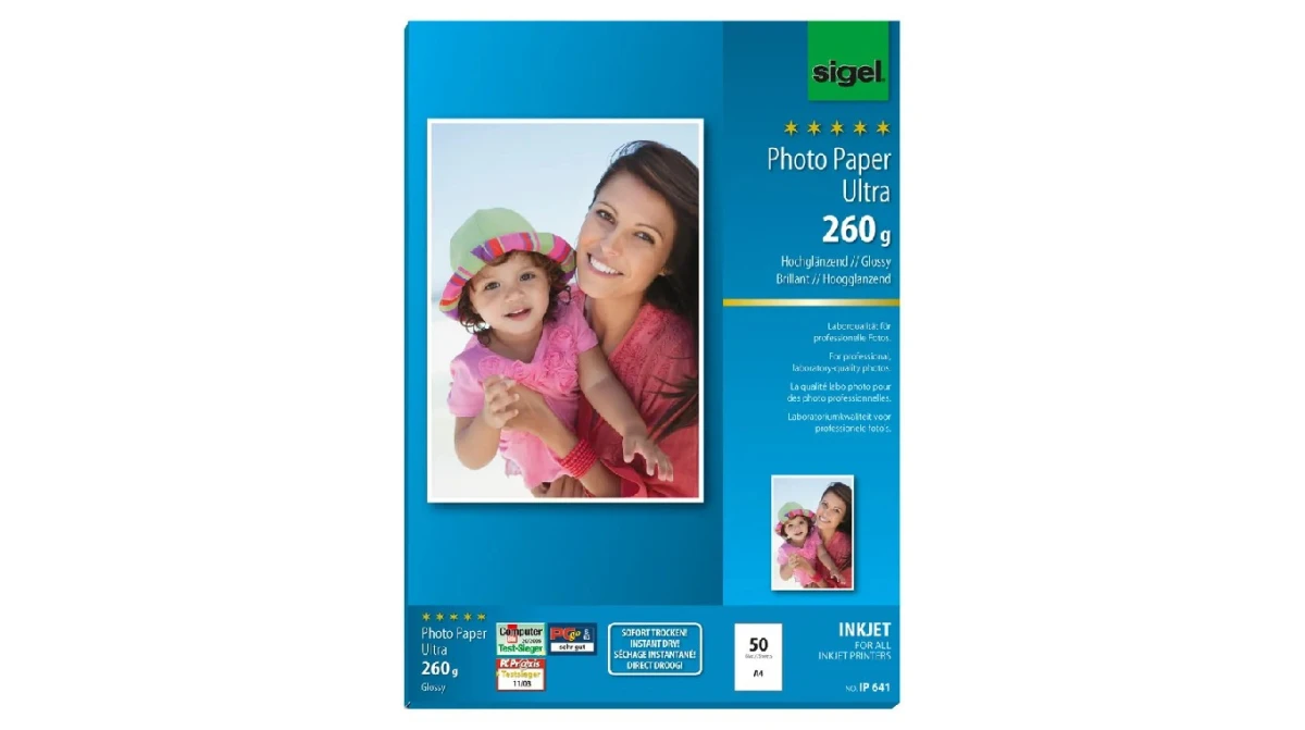 SIGEL IP641 Fotopapier Ultra A4, 260 g/m2 - 50 Blatt