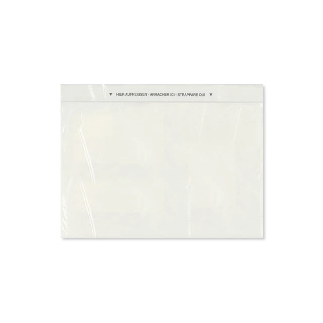 Dokumententaschen C5 235 x 160 mm transparent, Pack à 250 Stück