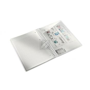 LEITZ Spiralbuch WOW PP A4 46380036 blau metallic 80 Blatt
