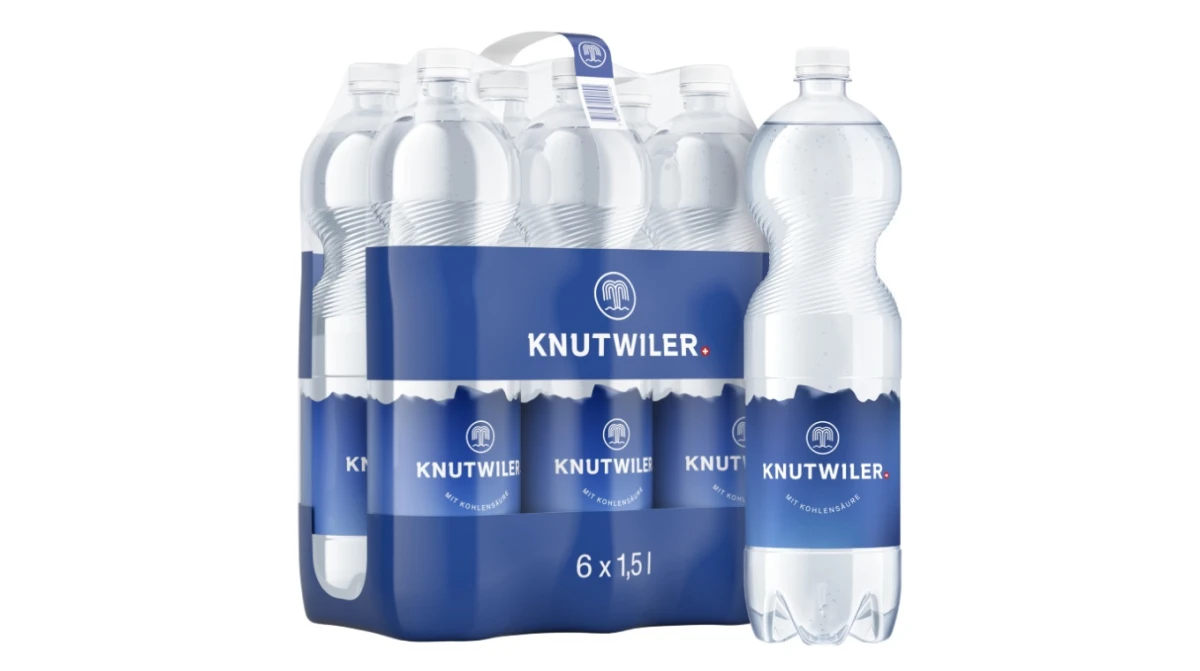 KNUTWILER Mineralwasser mit Kohlensäure 6 x 1.5 Liter