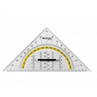 WESTCOTT Geodreieck 22 cm mit Griff