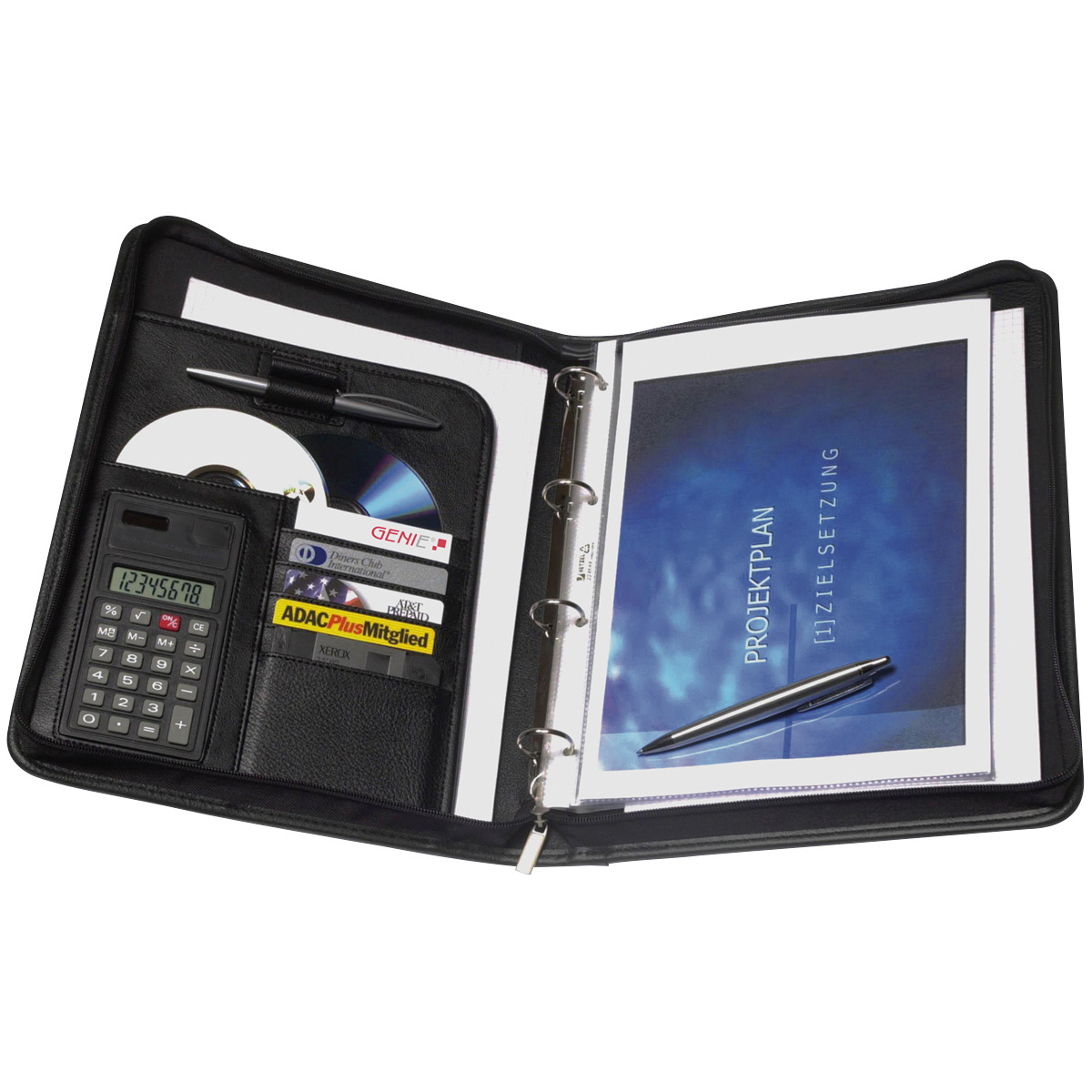GENIE Konferenzmappe schwarz im Format A4