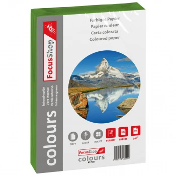 FOCUSSHOP Farbiges Papier A4, 80 g/m² , 500 Blatt