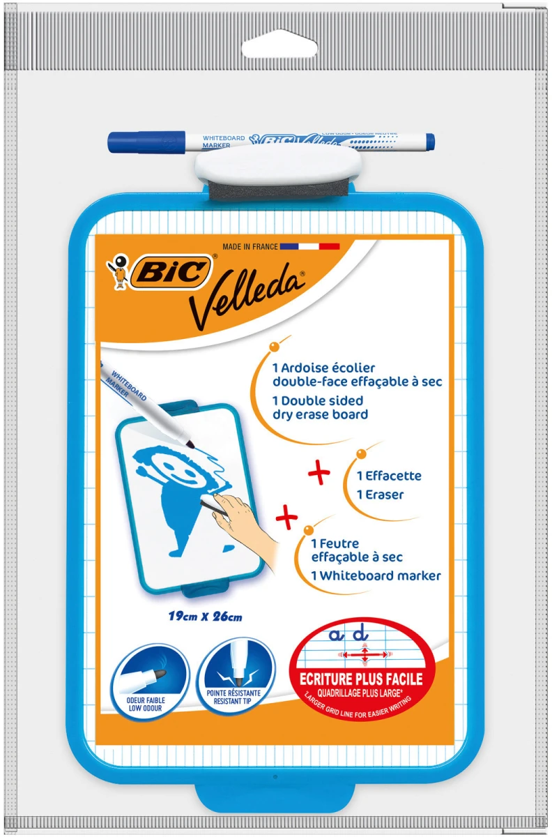 BIC Schultafel Velleda 19 x 26 cm