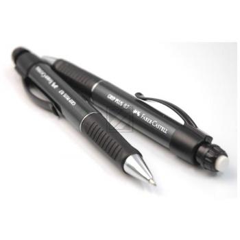 FABER-CA. Druckbleistift GRIP PLUS HB 130733 schwarz met., Radierer 0.7mm