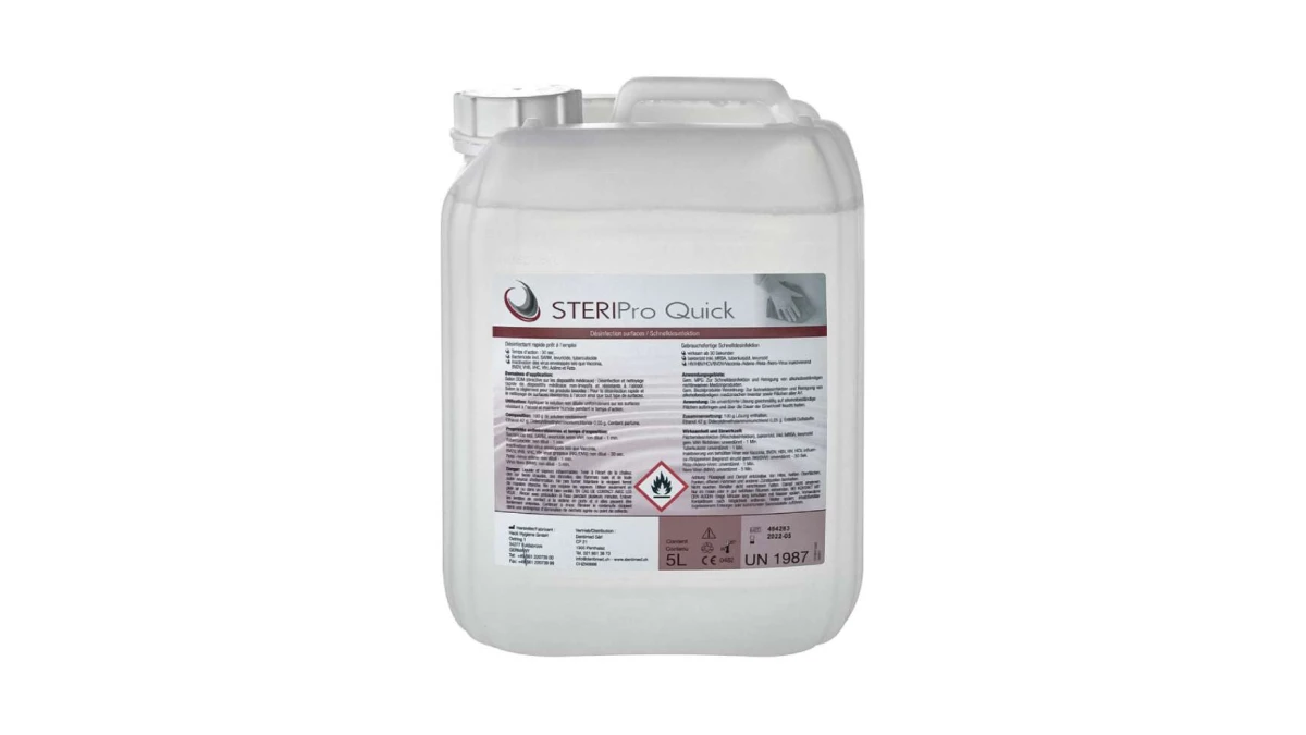 DENTIMED Flächendesinfektionsmittel Steripro Quick 5 L