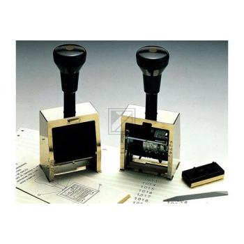 REINER Nummerstempel Schrifth. 5,5mm 53 11 schwarz/silber