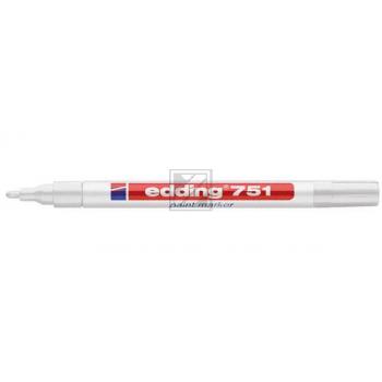 EDDING Paintmarker 751 1-2mm 751-49BL weiss Blister
