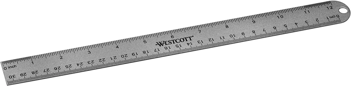 WESTCOTT Aluminium Lineal 30 cm
