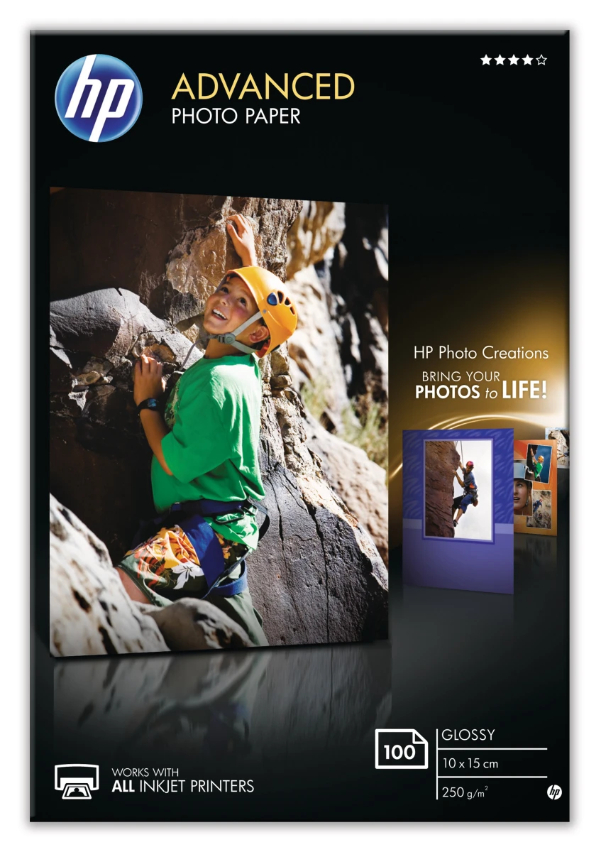 HP Advanced Glossy Photo 10 x 15 cm - 100 Blatt
