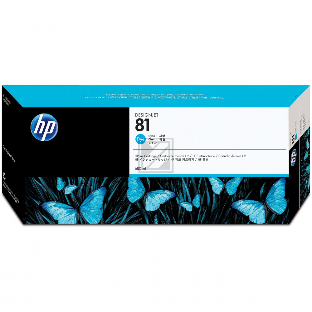 HP Tintenpatrone cyan (C4931A, 81)