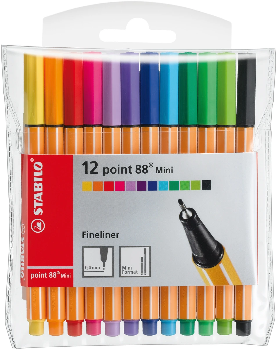 STABILO Point 88 Mini 0.4 mm - 12er Etui