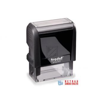 TRODAT Stempel Betrag erhalten 4912OFFIC blau/rot 47x18mm