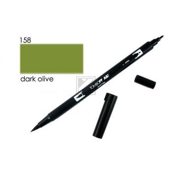 TOMBOW Dual Brush Pen ABT 158 dunkelolive