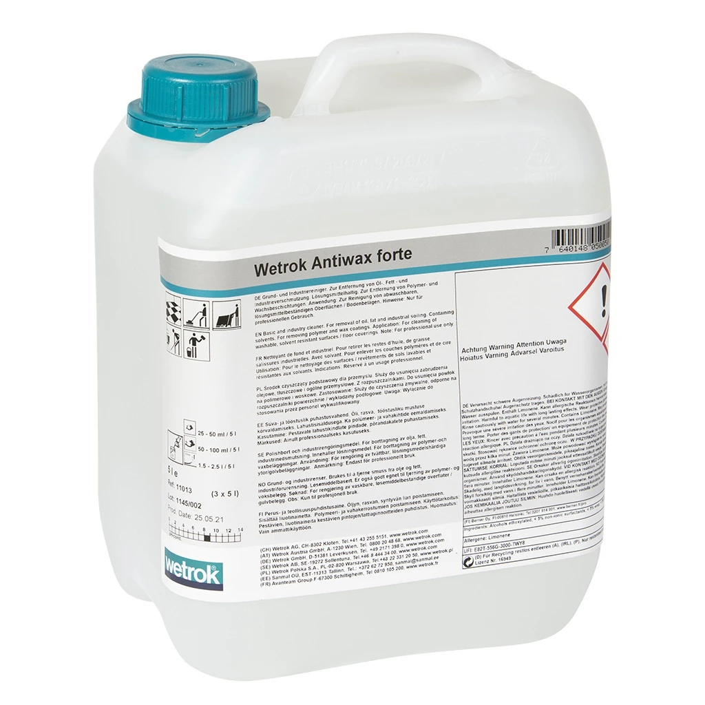 WETROK Antiwax forte 3 x 5 L