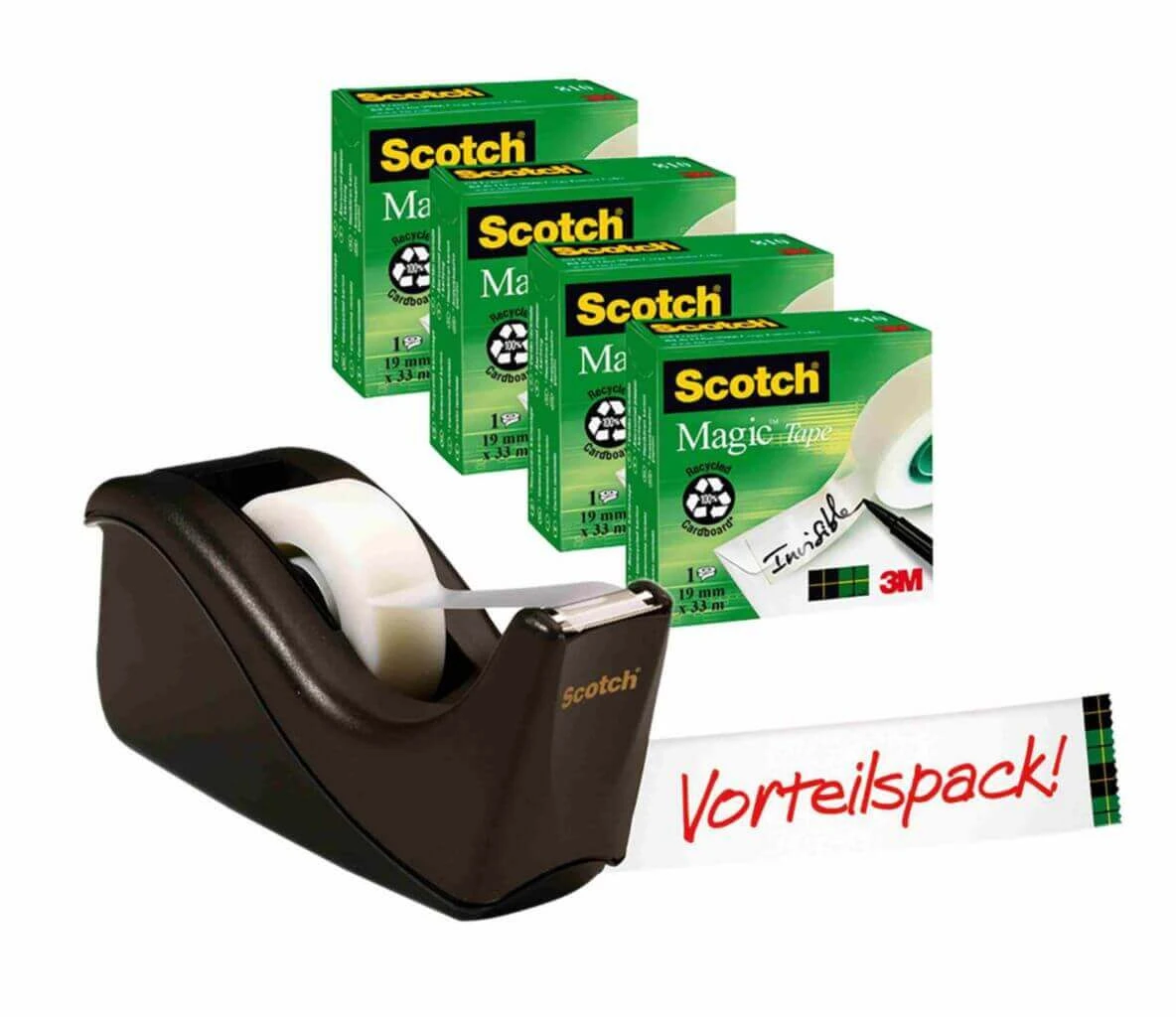 SCOTCH Promo Abroller + 4x Magic Tapes