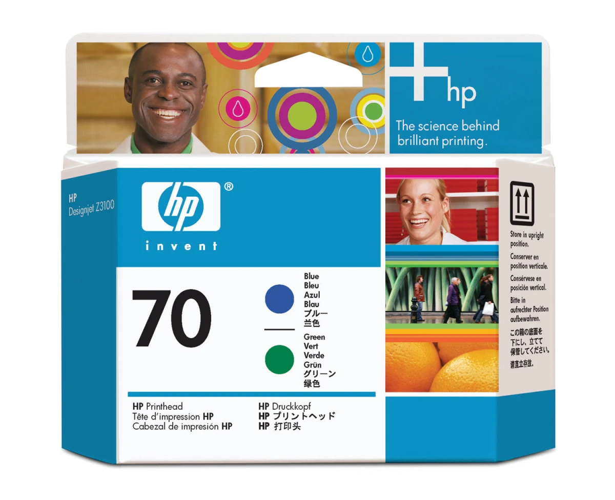 HP Druckkopf 70 blue/green