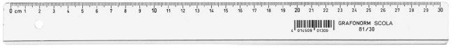 DUX Flachlineal SCOLA 30cm