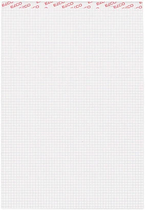 ELCO Notizblöcke Office A4, 100 Blatt, 4 mm kariert