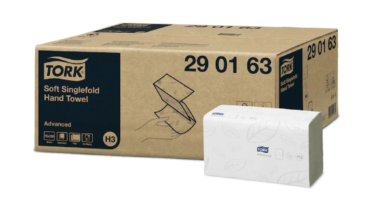 TORK Papierhandtücher Advanced V-Falz, 2-lagig, weiss