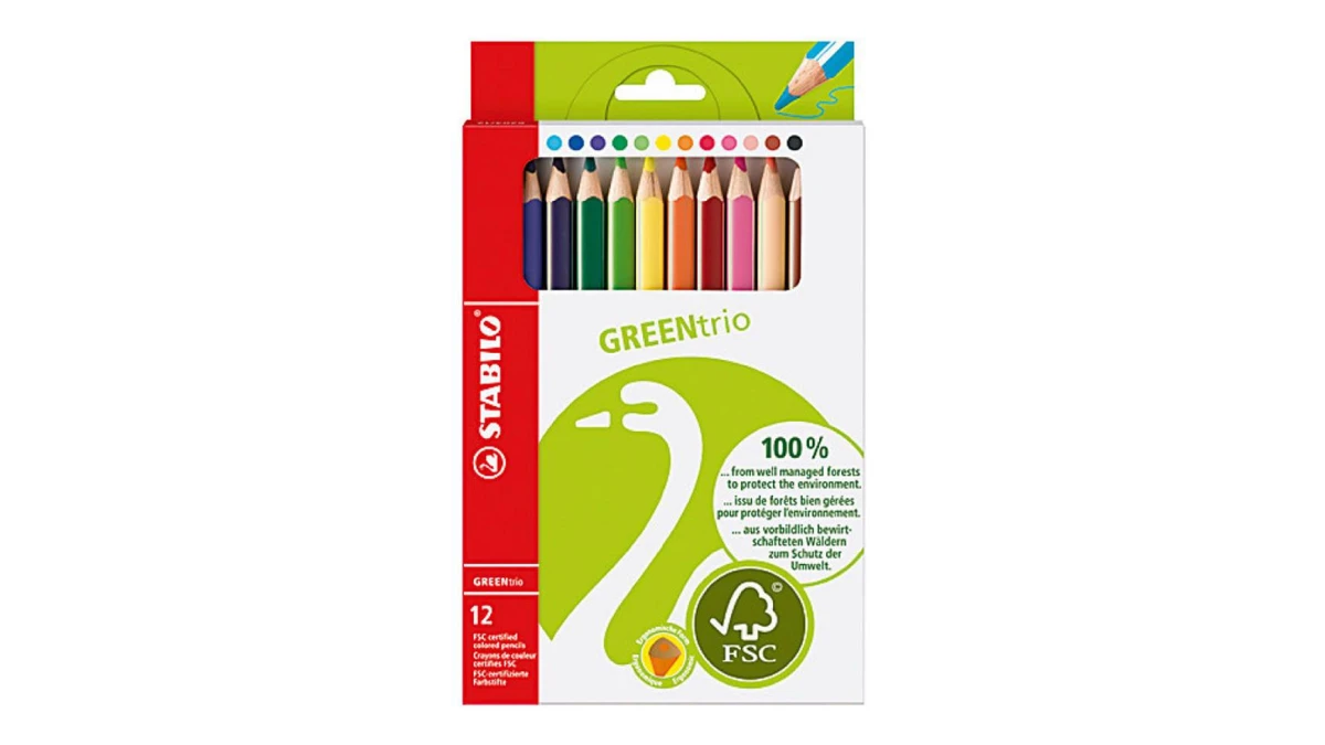 STABILO Farbstifte Green Trio