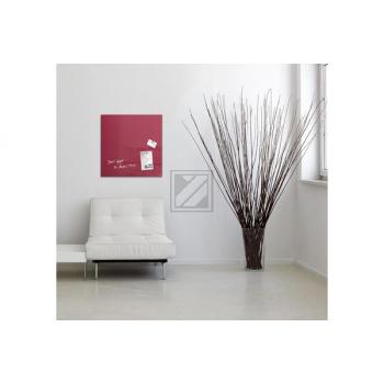 SIGEL Glas-Magnetboard GL272 rot 480x480x15mm