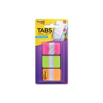POST-IT Index Strong 25,4x38mm 686-PGOT 3-farbig/3x12 Tabs