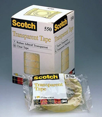 SCOTCH 550 Tape Klebebänder 19 mm x 66 m