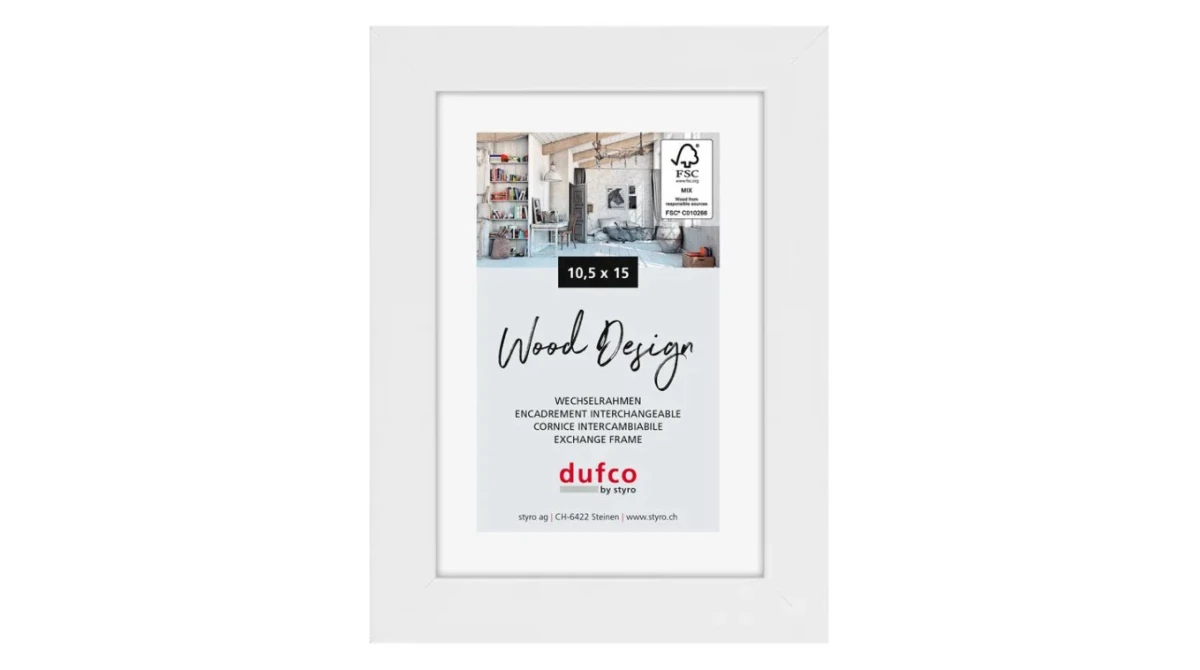 DUFCO "Toronto" Bilderrahmen Massivholz 10.5 x 15 cm (A6)