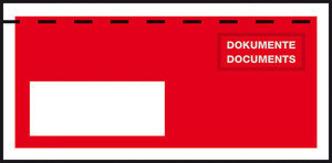 Postkonforme Dokumententaschen C5/6 235 x 120 mm, Fenster links, Pack à 250 Stück