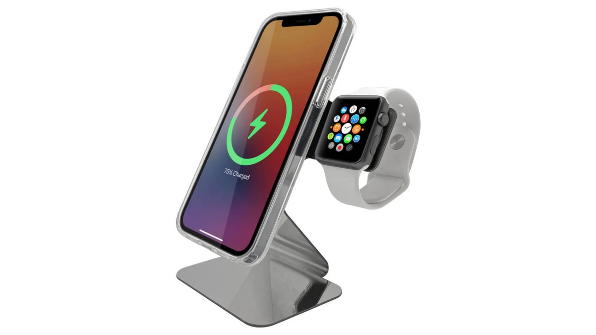 MACALLY MMAGSTAND2-SS MagSafe & Apple Watch Ständer