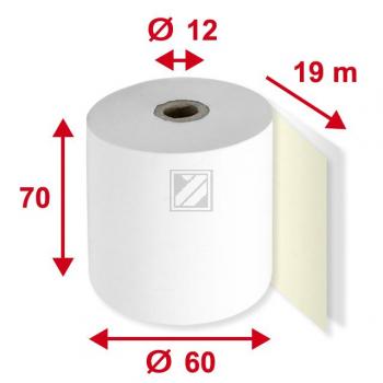 Kassenrolle 2-Fach schwarz/gelb